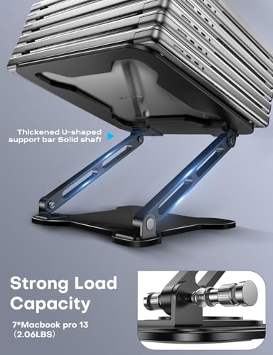 Classic LOXP Adjustable Laptop Stand for Desk, Metal Foldable Laptop