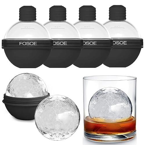 refined Silicone Ice Ball Molds for Whiskey - Set of Essentials