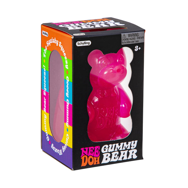 Fun Fidget Monster NeeDoh Gummy Bear | Edition Canyon Forest - Dino Character Malt-Gel Filled Sensory Glob - Surprise Me! (Random Color)
