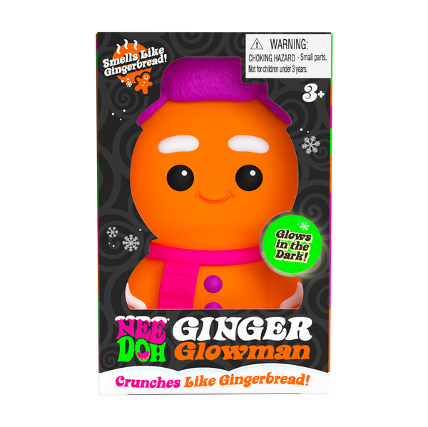 Purrfectly Squishy NeeDoh Ginger Glowman | Select Copper Path - Collectible Shaggy Monster Squishable Toy - Surprise Me! (Random Style)